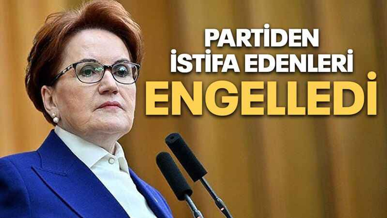 Partiden istifa edenleri engelledi